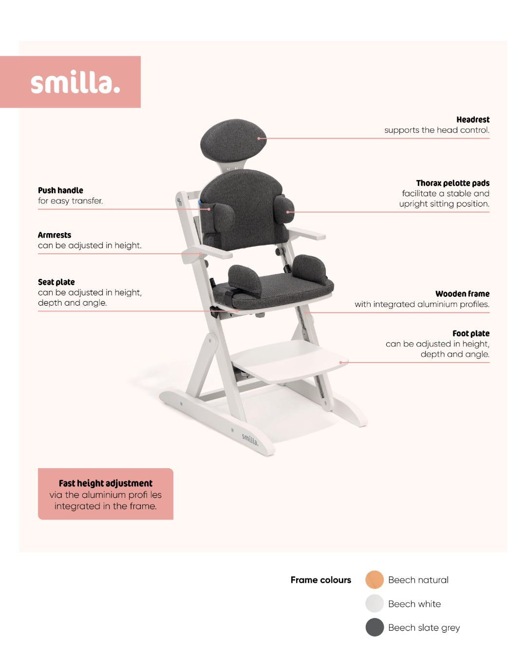 Schuchmann Smilla vinnustóll fyrir börn