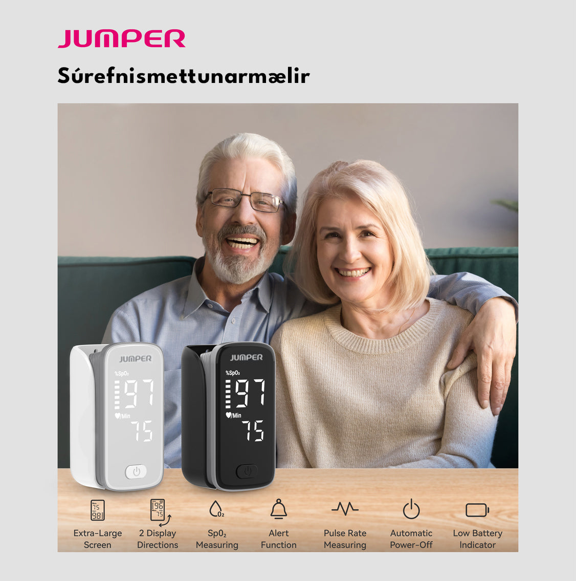 Jumper Súrefnismettunarmælir