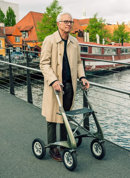 Að stilla göngugrind