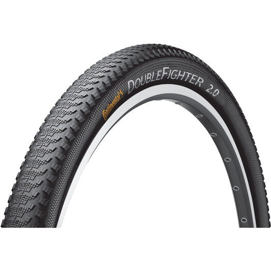 Continental Double Fighter III Sport MTB Wire Bead Tire 20x1.75 Inches - black