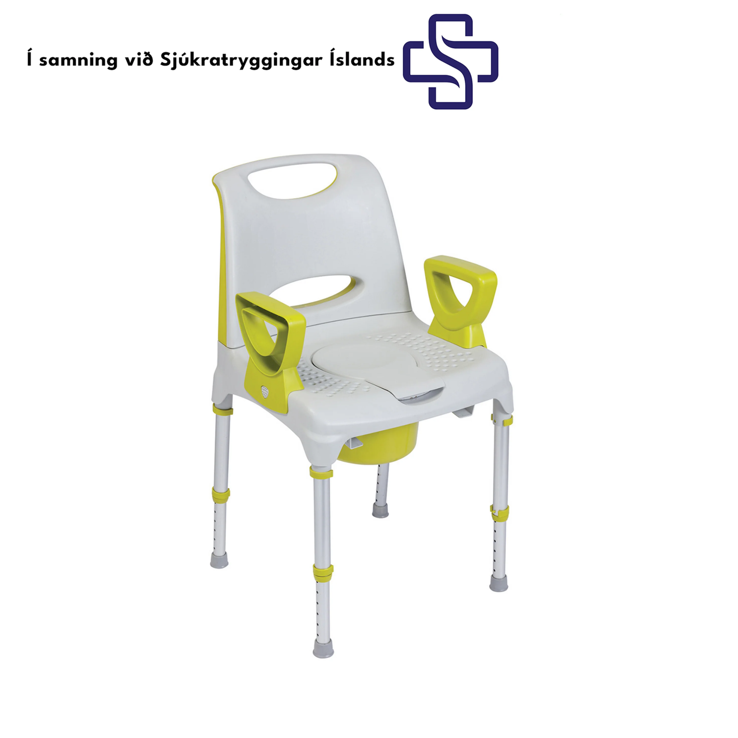 AQ-TICA Salernis og sturtustóll með bekken og loki frá Herdegen Paris