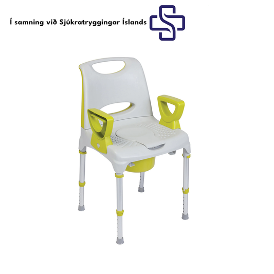 AQ-TICA Salernis og sturtustóll með bekken og loki frá Herdegen Paris