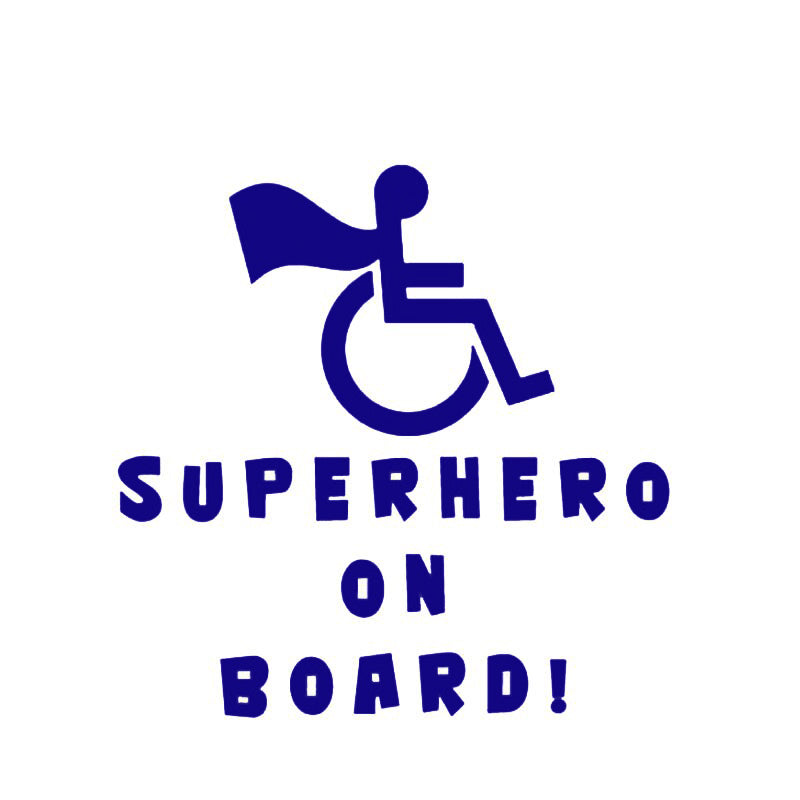 Superhero On Board límmiði